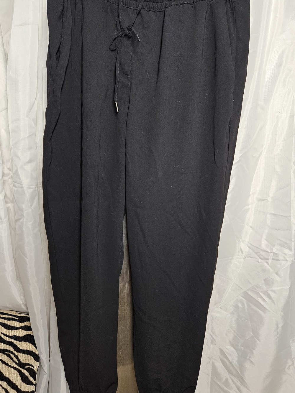 H&M Black Women's Drawstring Jogger  16